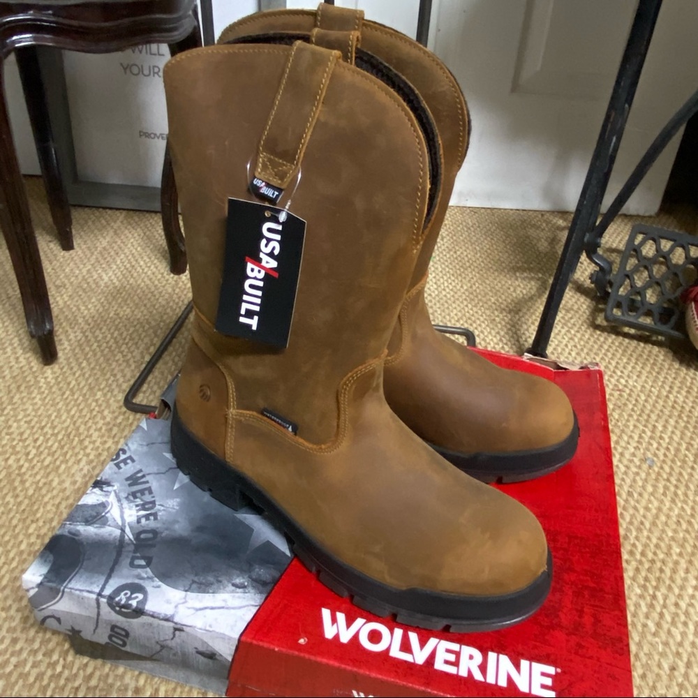 Wolverine NIB Ramparts 10" Pull On WP Boots 11.5